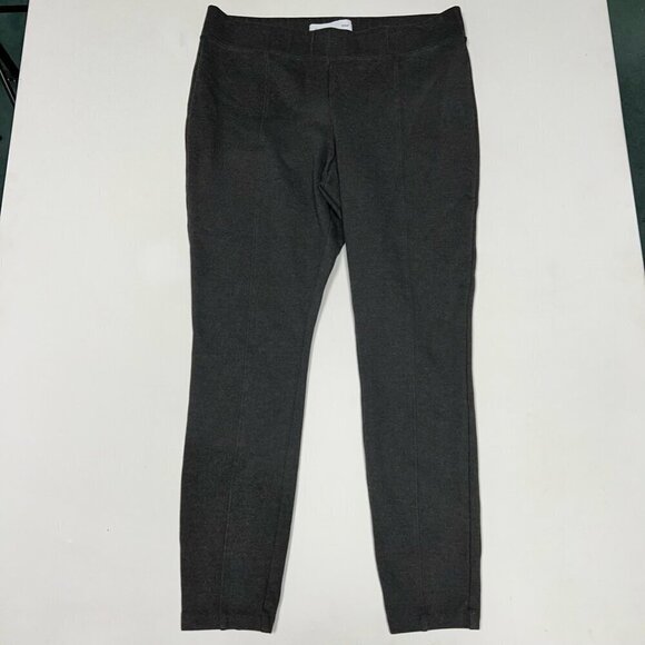 Old Navy Womens Stevie Skinny Pants Gray Mid Rise Elastic Waist Stretch Knit L - Picture 1 of 10